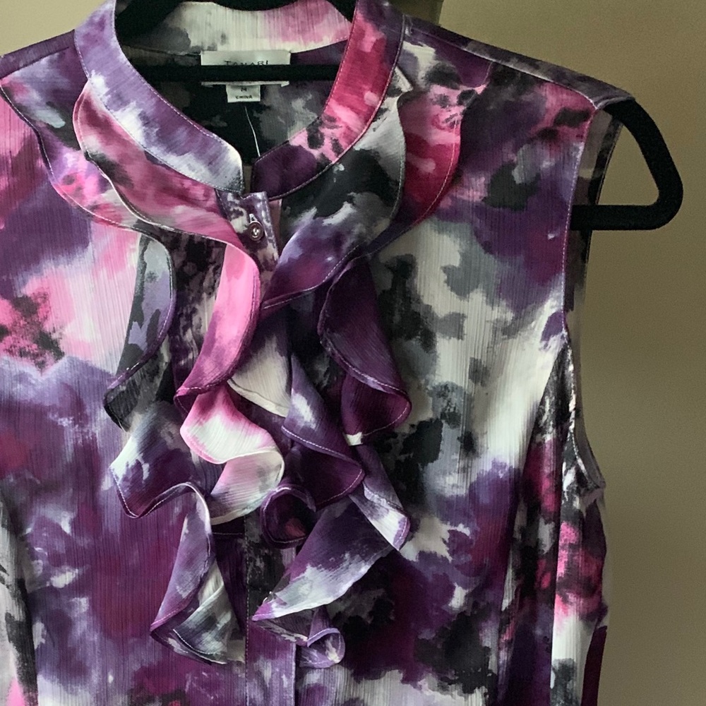 Tahari Arthur Levine Sleeveless Blouse